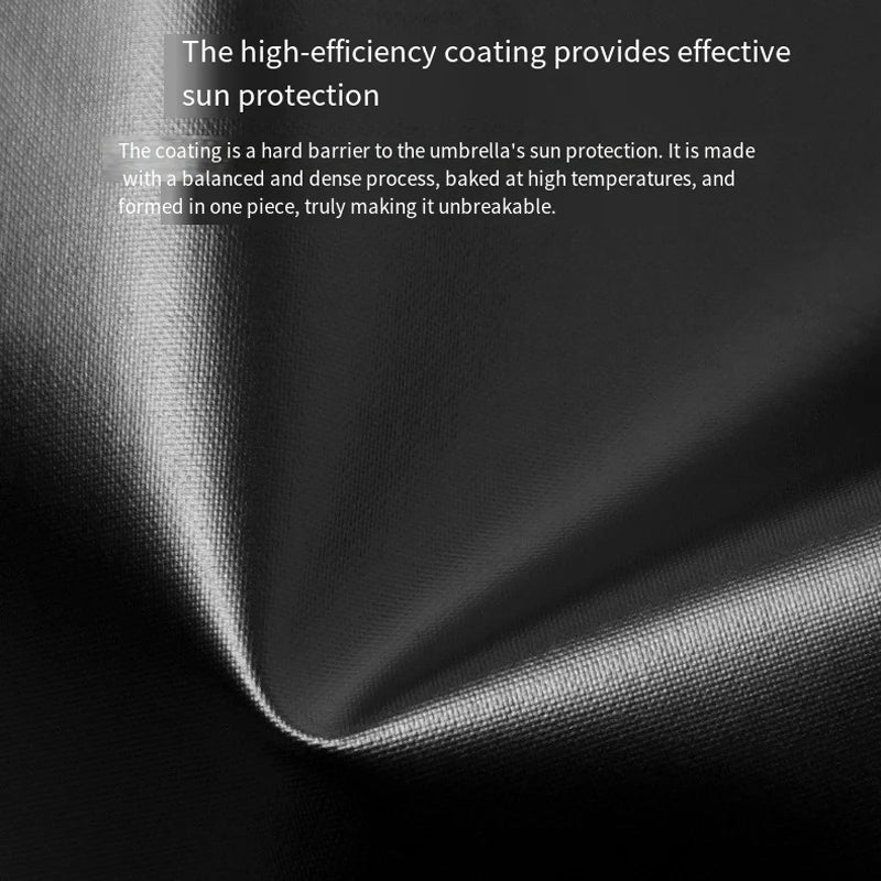 Compact Solid Color UV Protection Mini Umbrella – Folding Pocket Parasol for Sun & Rain