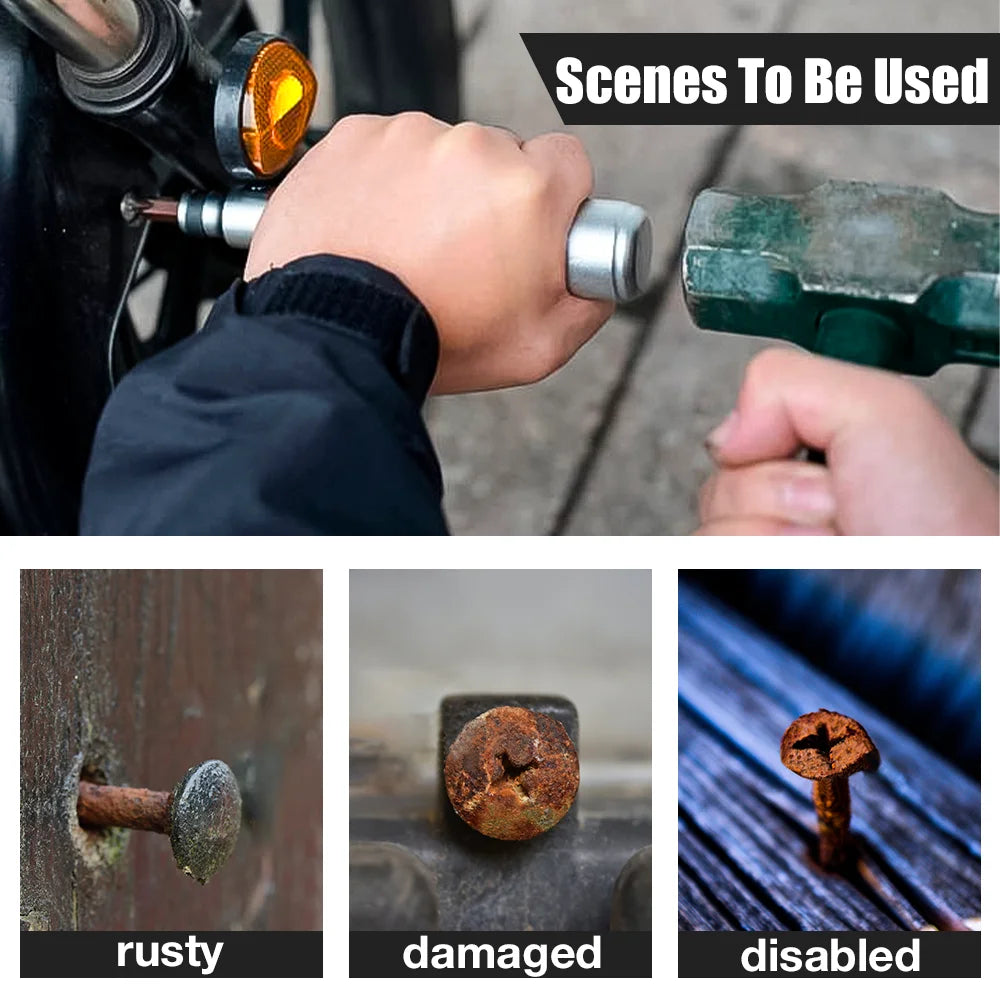 🔩 7/13 Pcs CR-V Manual Impact Screwdriver Kit Reversible | Portable | High Torque | Hand Repair Tools
