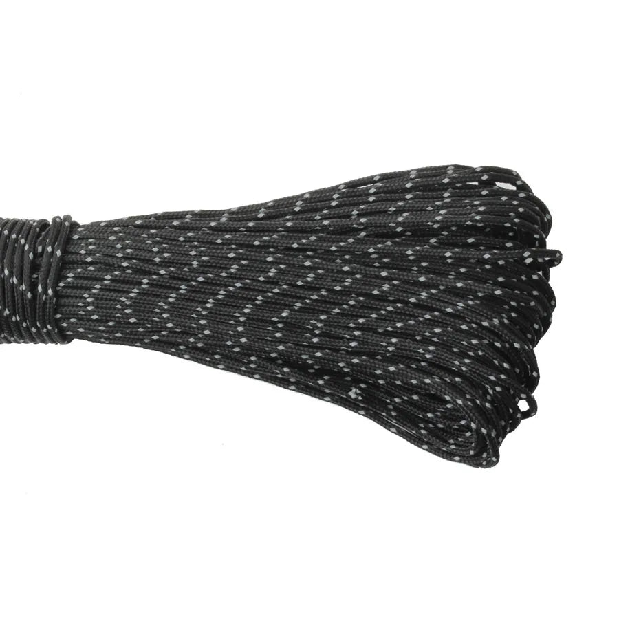 Survival Kit - 2mm Reflective Parachute Cord by CAMPINGSKY – 3-Strand Survival Rope for Camping, Hiking, Tent & Outdoor Utility