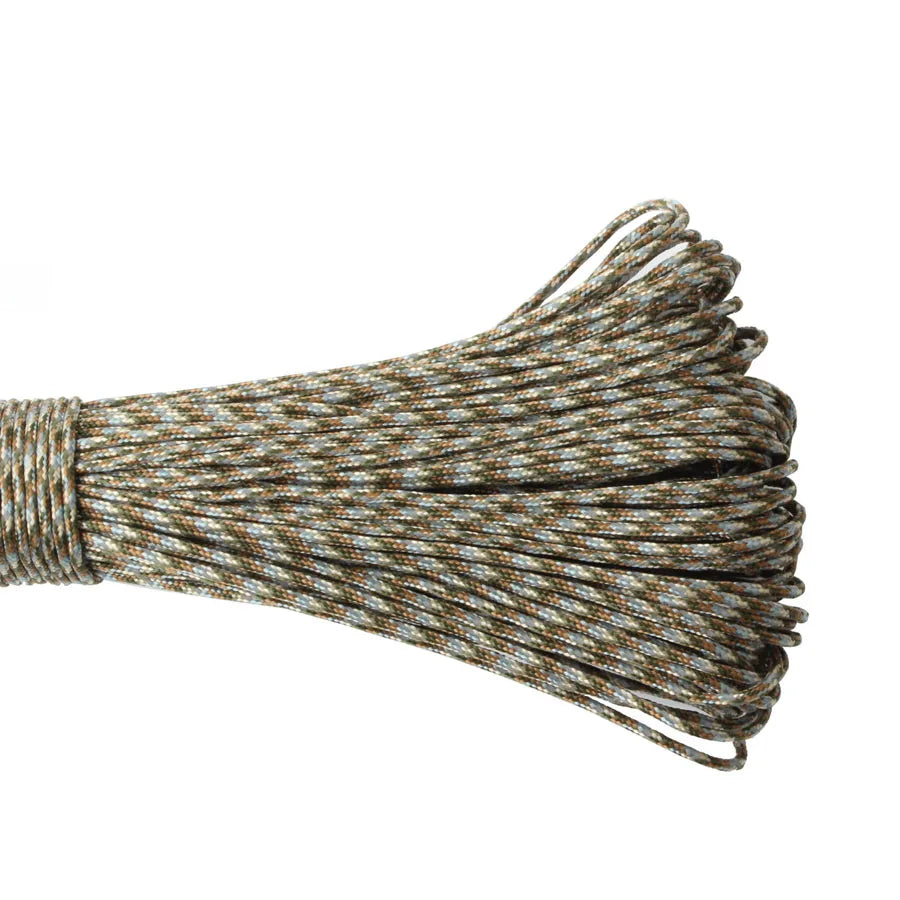 Survival Kit - 2mm Reflective Parachute Cord by CAMPINGSKY – 3-Strand Survival Rope for Camping, Hiking, Tent & Outdoor Utility