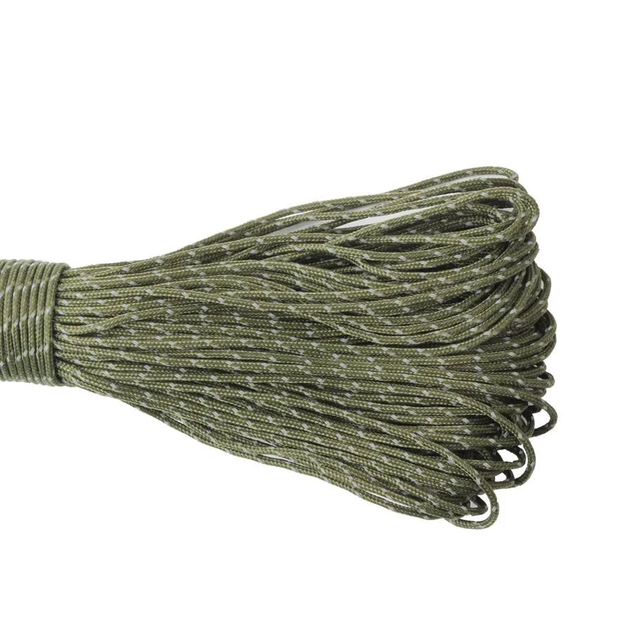 Survival Kit - 2mm Reflective Parachute Cord by CAMPINGSKY – 3-Strand Survival Rope for Camping, Hiking, Tent & Outdoor Utility