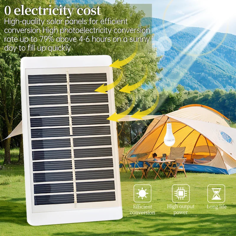 🔦Survival Kit - Hanging Solar Camping Light | IP68 Waterproof | USB + Solar Rechargeable | Outdoor Emergency Lamp Your Reliable Light Source for Camping, Hiking, Emergency & Outdoor Adventures!