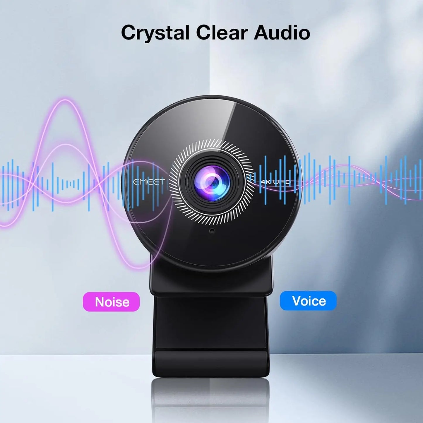 📷 4K Webcam with Microphone | 1080P 60FPS USB Mini Camera for PC/Laptop/Desktop – EMEET Web Camera