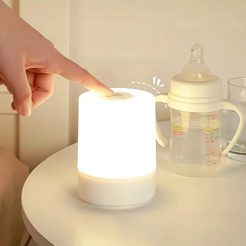 🌙 Bedside LED Night Light – Touch Control | Dimmable | USB Charging | Decorative Table Lamp Perfect for Bedroom, Reading, and Ambient Lighting