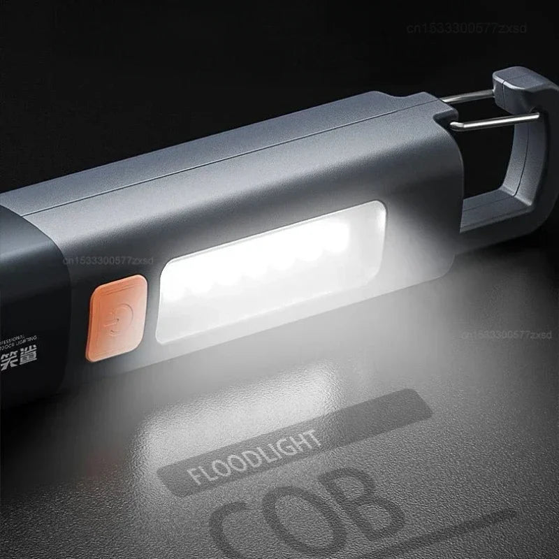 Survival Kit - Xiaomi Portable Outdoor Flashlight – Rechargeable LED Torch with Zoom Focus & Side Floodlight for Long-Range Illumination
