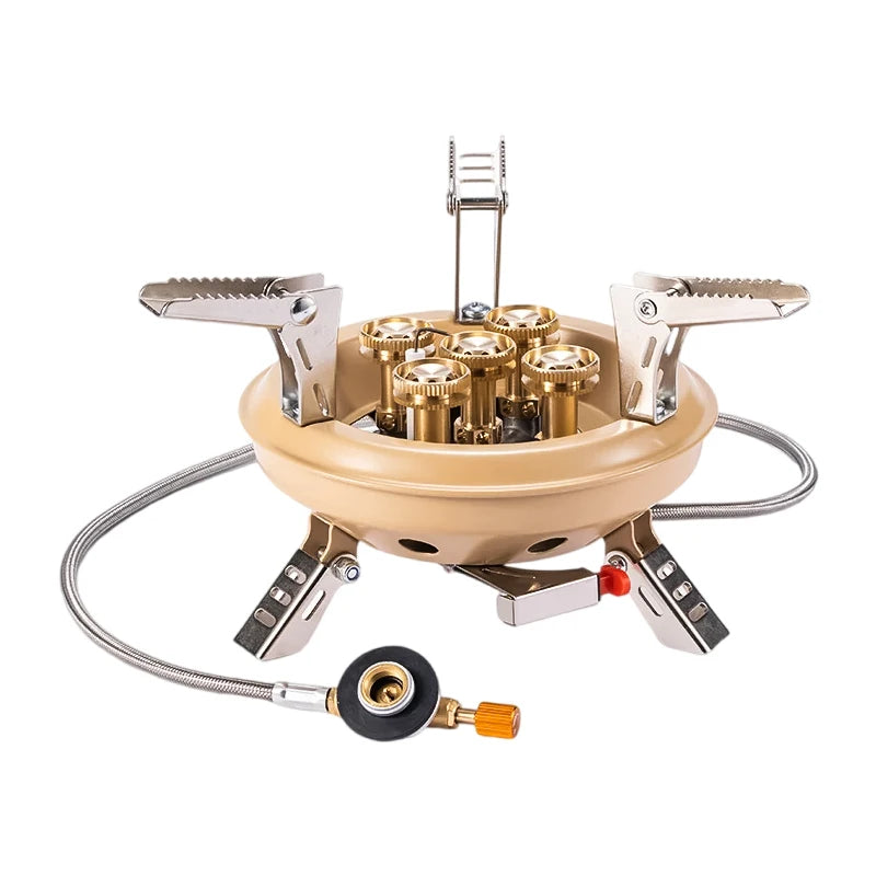 Survival Kit - BRS-201A Portable Camping Gas Stove – 16000W High-Pressure Butane/Propane Burner with Piezo Ignition, Foldable Outdoor Emergency Cooker