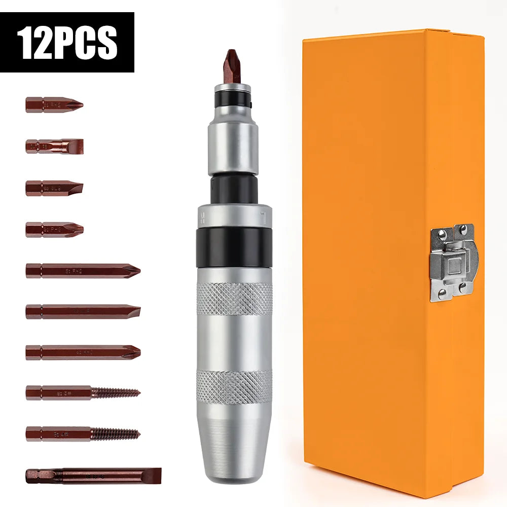🔩 7/13 Pcs CR-V Manual Impact Screwdriver Kit Reversible | Portable | High Torque | Hand Repair Tools
