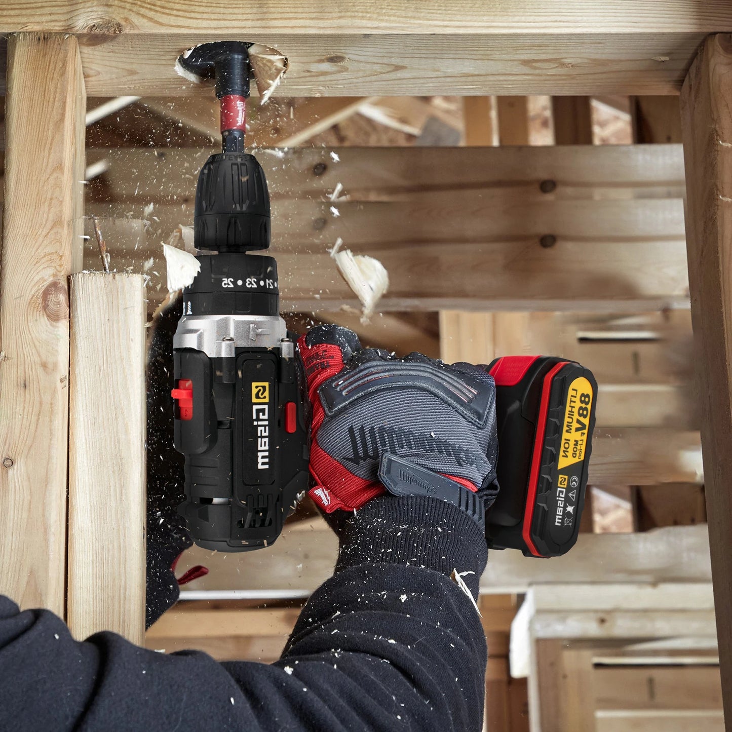 🔋 21V Cordless Impact Drill & Electric Screwdriver ⚡ Mini Wireless Hammer Drill | Lithium-Ion Battery | Portable Power Tool