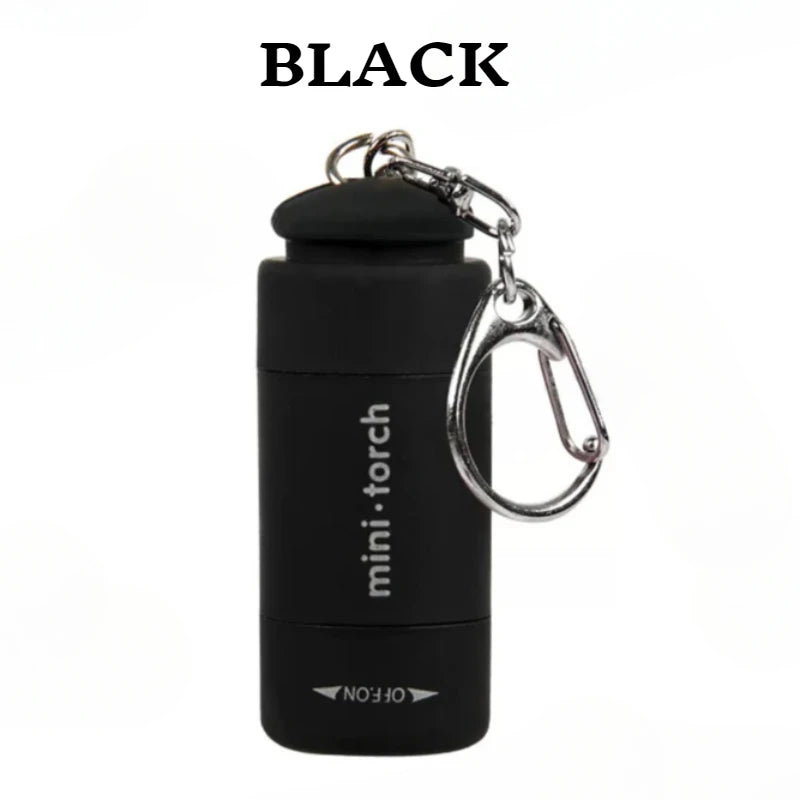 Survival Kit - Mini LED Keychain Flashlight – USB Rechargeable, Pocket Torch for Outdoor Camping, Hiking & Emergencies
