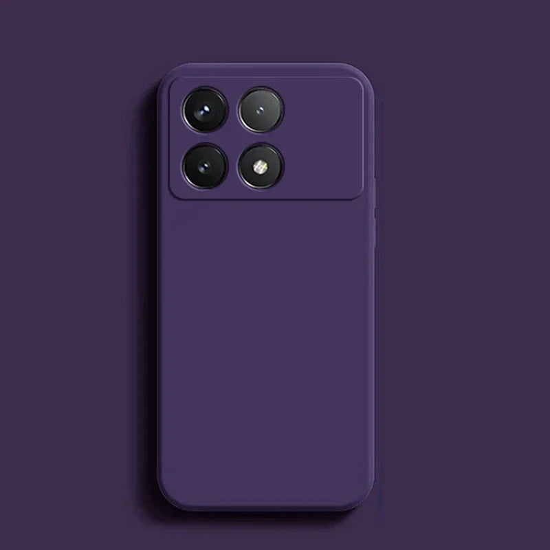 📱 Luxury Liquid Silicone Soft Case for Poco X6 / X6 Pro 5G – Shockproof Back Cover for Xiaomi Poco X6 Series
