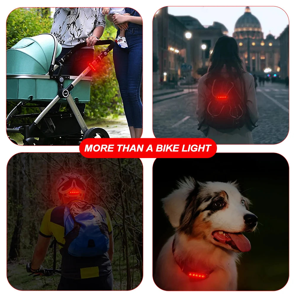 🔋 USB Rechargeable | 🚴♂️ Ultra-Bright Red Rear Bike Tail Light | 🔧 Easy to Install | 🚨 Bicycle Safety Light