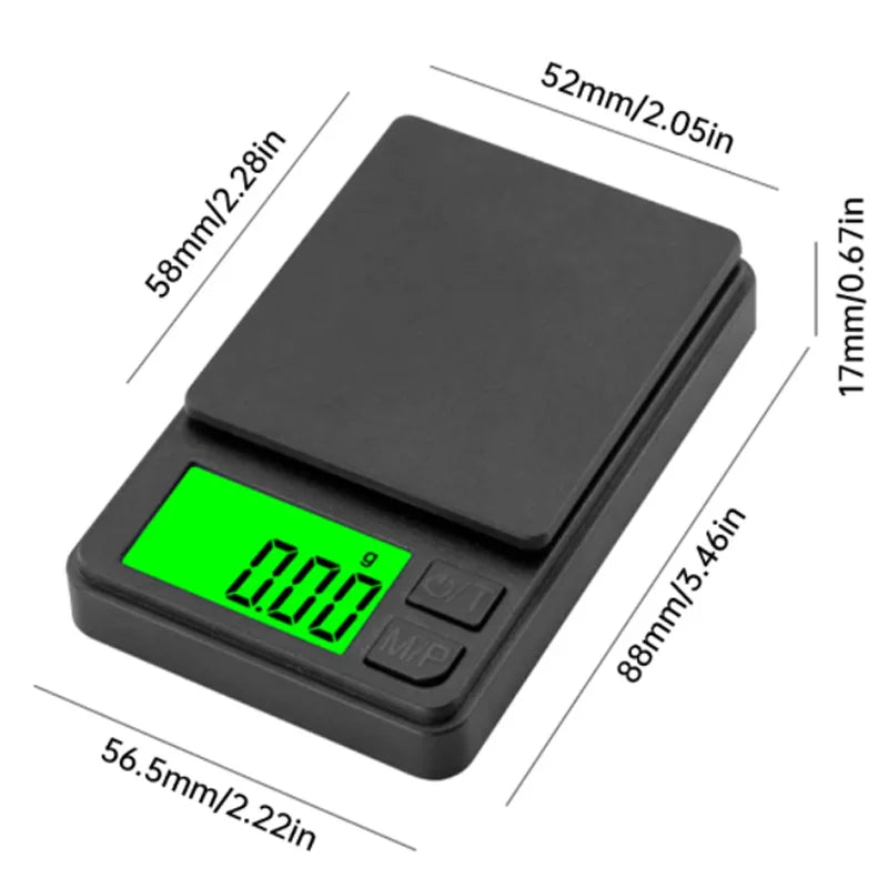 ⚖️ Precision Pocket Scale – 1000g x 0.1g Digital Mini Scale for Jewelry, Food, Grains & More