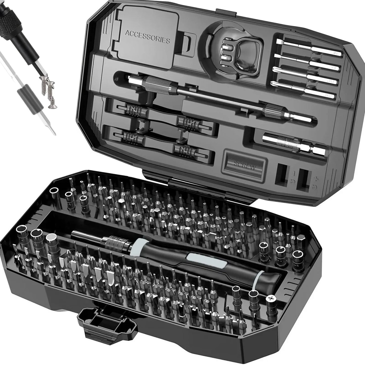 🧰 Precision Screwdriver Set – 152-in-1 / 25-in-1 Professional Laptop & Electronics Repair Kit with T5 T6 Torx Bits