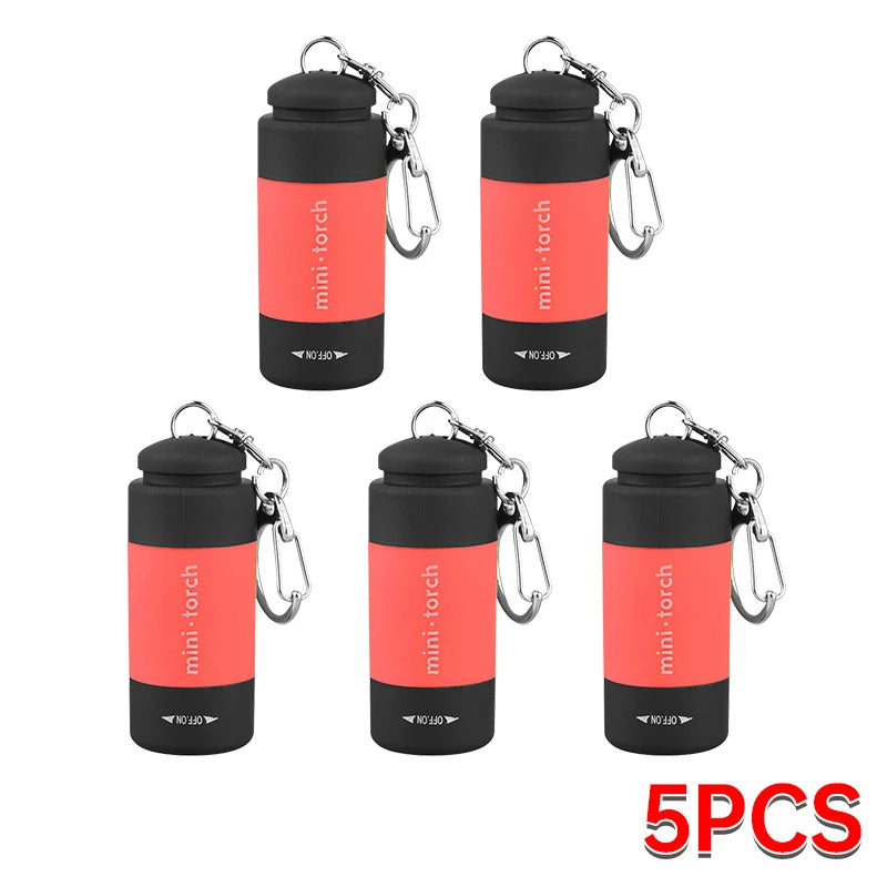 Survival Kit - Mini LED Keychain Flashlight – USB Rechargeable, Pocket Torch for Outdoor Camping, Hiking & Emergencies