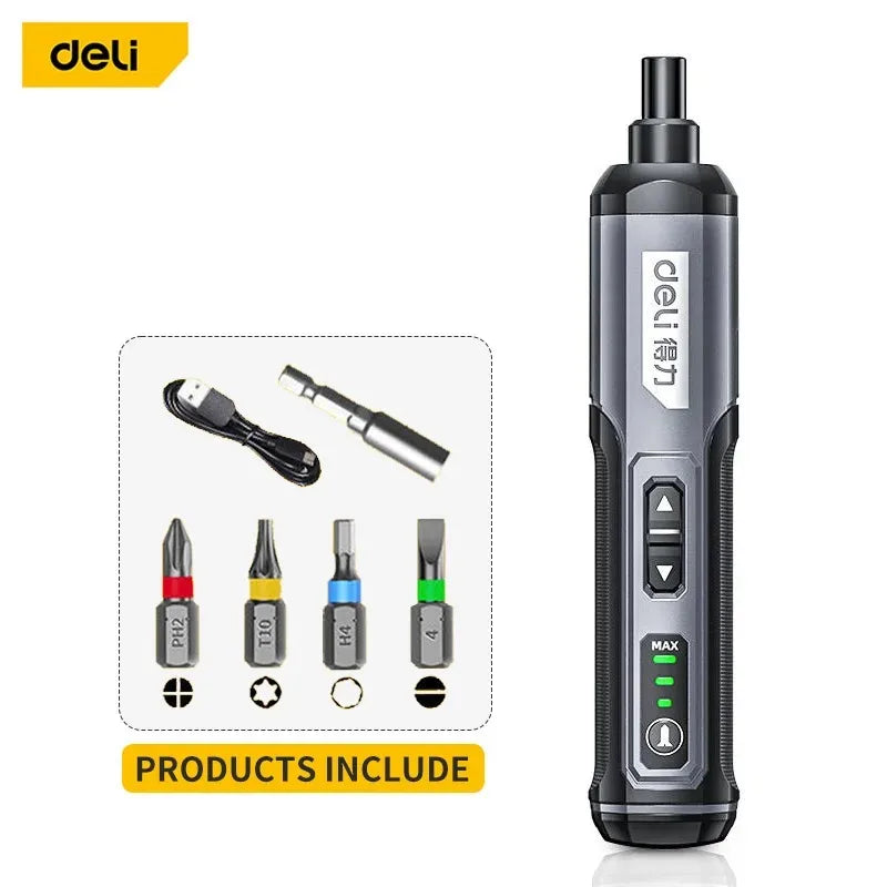 🧰 Mini Electric Screwdriver Set USB Rechargeable | 2000mAh | Adjustable Torque | Multi-Function Repair Toolkit