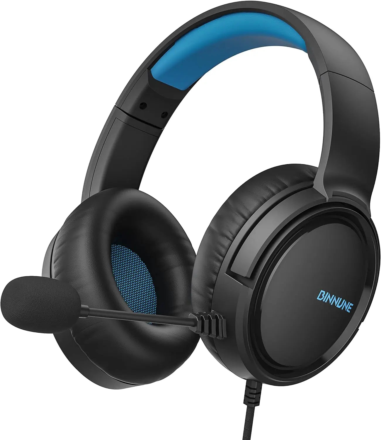 🎧 BINNUNE Wired Over-Ear Gaming Headset with Microphone for PC, PS5, PS4, Xbox One & Switch