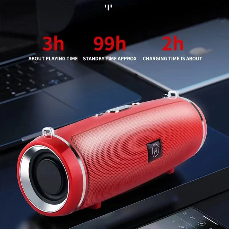 IPX7 Waterproof Bluetooth Speaker – 200W Portable HiFi Stereo with Subwoofer, FM, and TF Card Playback