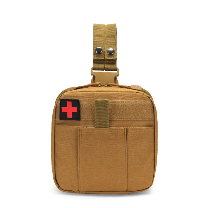 Survival - kit - Tactical First Aid Kit Bag – Medical Pouch for Camping, Hunting, Survival, Leg Pack or Backpack Storage