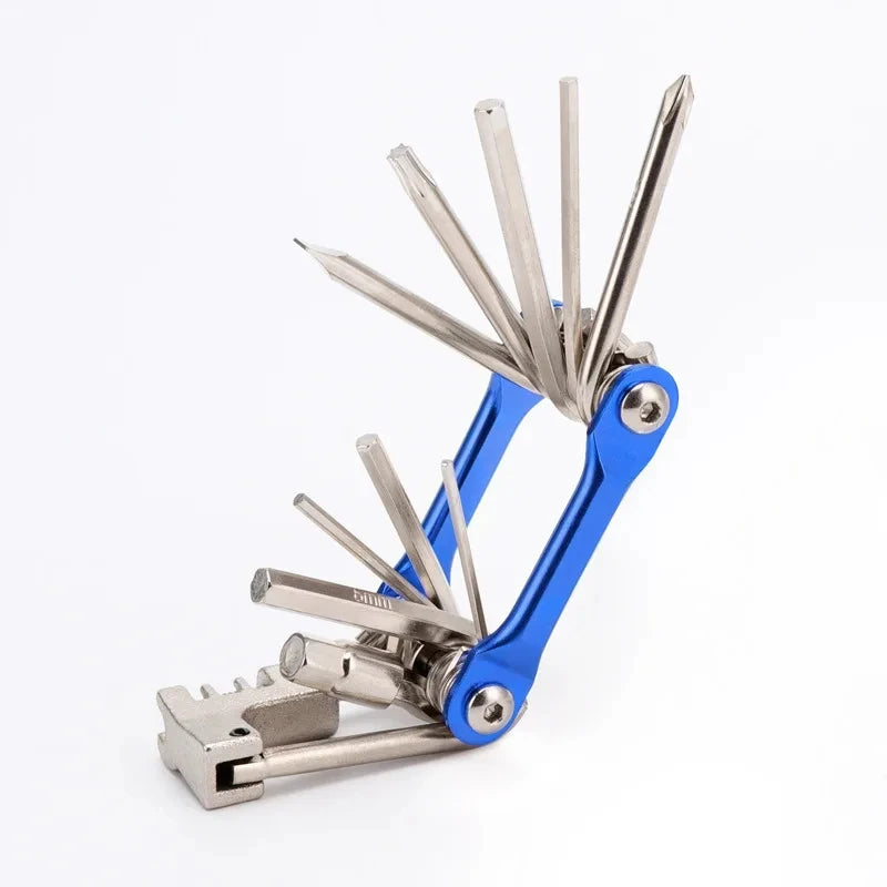 🔧 11-in-1 Bicycle Multi Tool – Chain Splitter, Cutter, Wrench, Screwdriver for MTB & Road Bike Repair