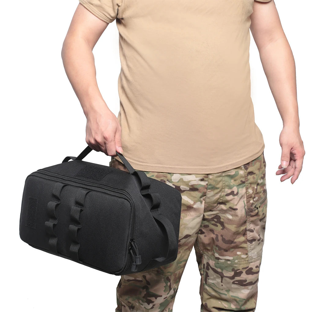 Large Capacity Camping Storage Bag – Gas Tank, Ground Nail & Cookware Organizer for Outdoor Picnic Use