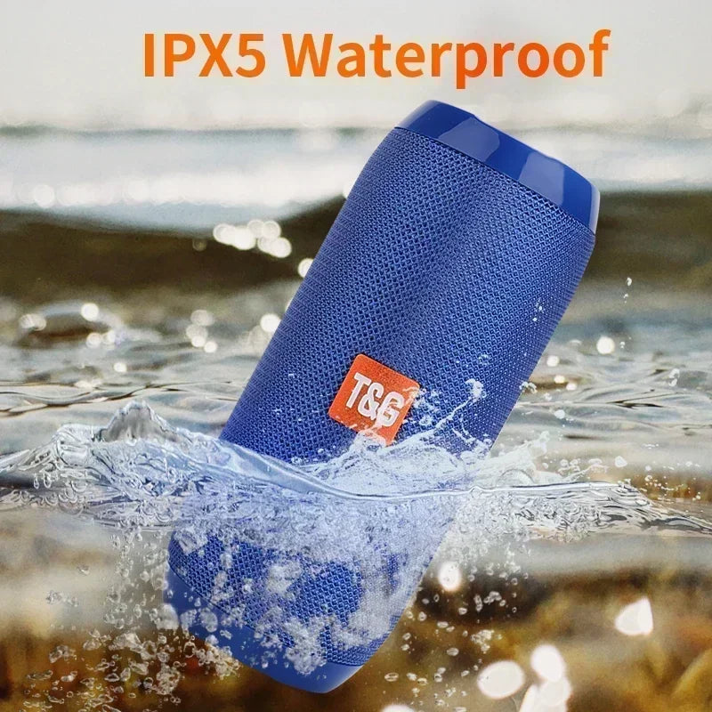 Portable Wireless Bluetooth Speaker – Outdoor Waterproof Subwoofer with Stereo Surround, FM Radio, TF Card Support