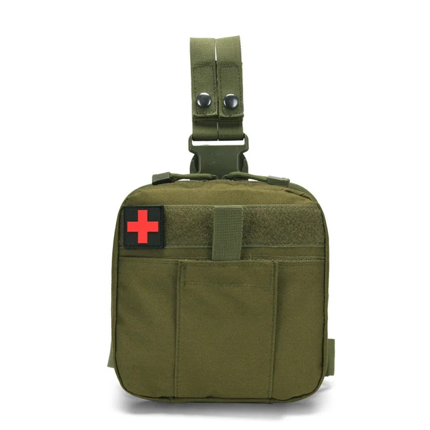 Survival - kit - Tactical First Aid Kit Bag – Medical Pouch for Camping, Hunting, Survival, Leg Pack or Backpack Storage