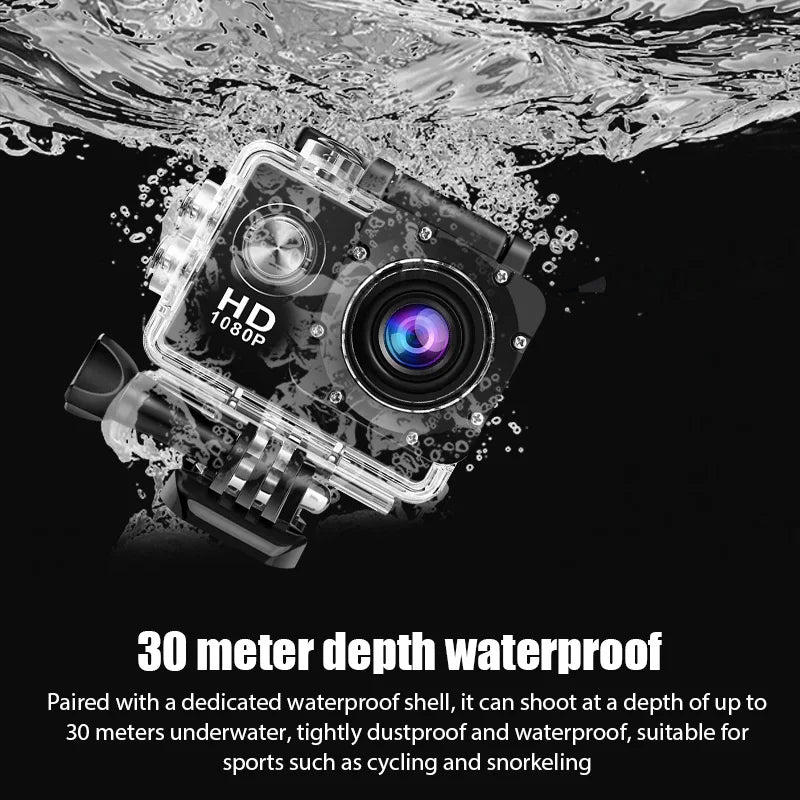 🎥 4K Ultra HD Action Camera — 3MP, Waterproof, Outdoor Sports Helmet Cam