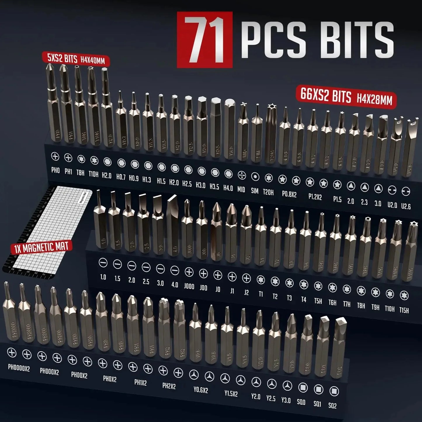 🔧 75-in-1 Precision Electric Screwdriver Set Multifunctional Magnetic Repair Tool Kit with LED Lighting — Perfect for Electronics, Gadgets, and More