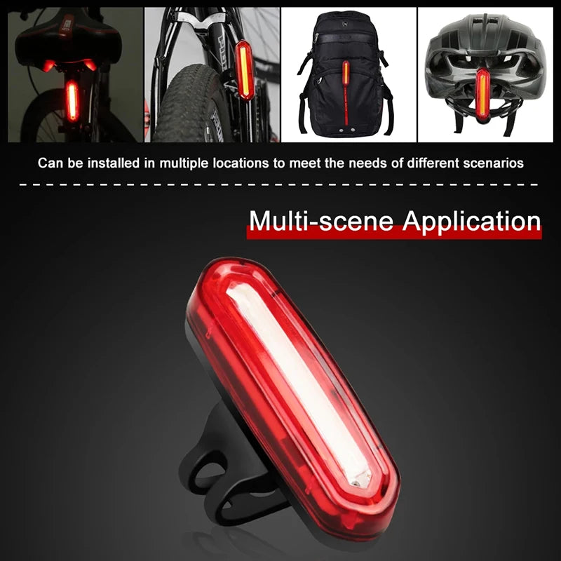 🚴♂️ USB Rechargeable Cycling Tail Light – Bright LED Warning Rear Lamp for Mountain & Outdoor Bike Accessories