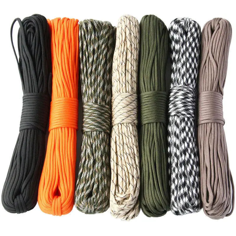 Survival Kit - 4mm Military-Grade Paracord – 9-Core 650lb Strength, 5/15/31m Options for DIY Projects & Outdoor Survival