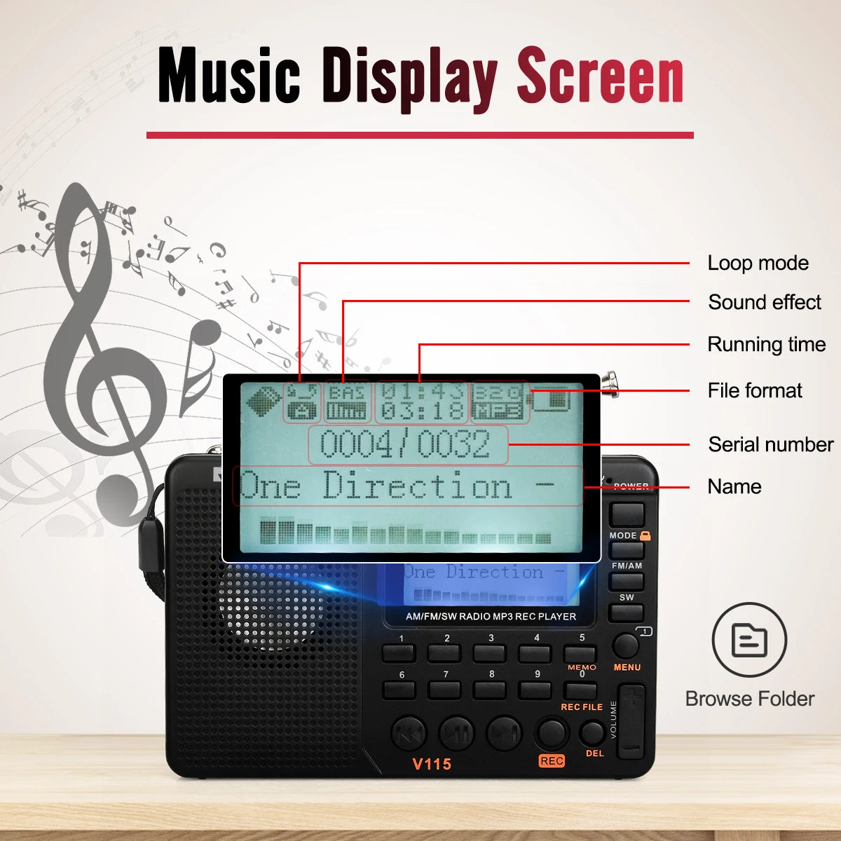 Ideal for Elders: Simple controls, clear display, and strong speaker make it user-friendly for seniors.