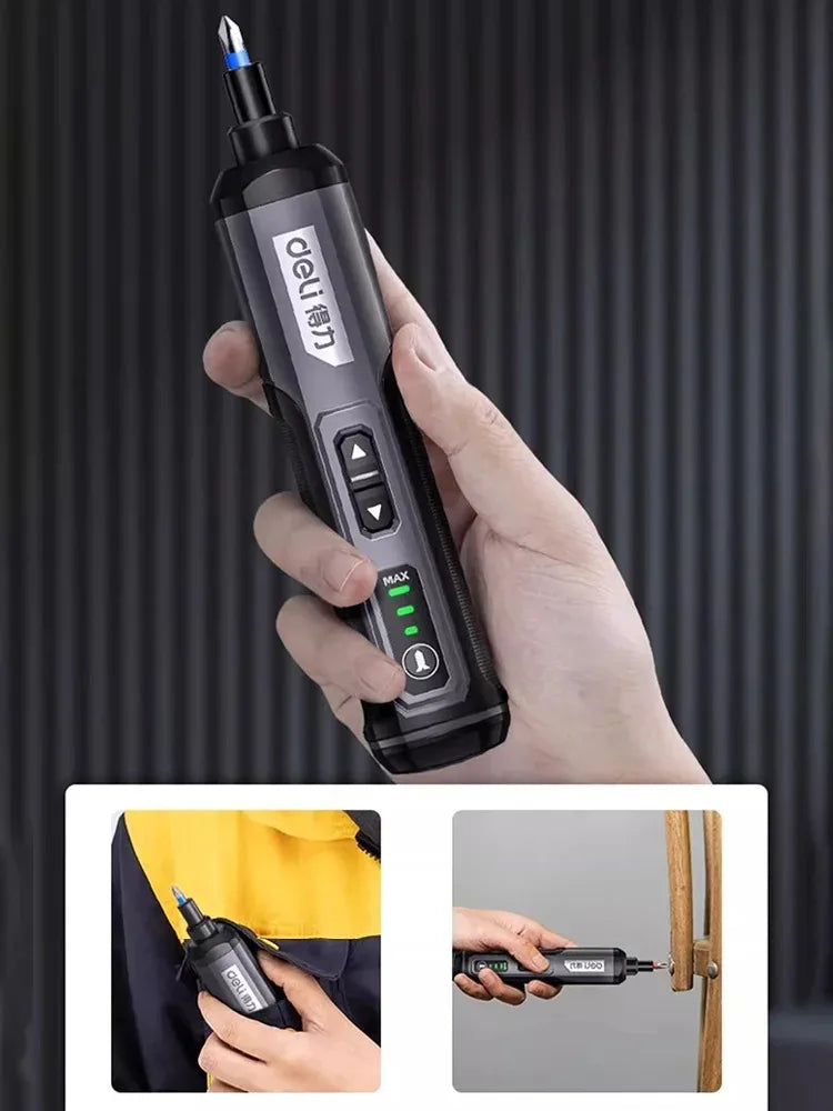 🧰 Mini Electric Screwdriver Set USB Rechargeable | 2000mAh | Adjustable Torque | Multi-Function Repair Toolkit