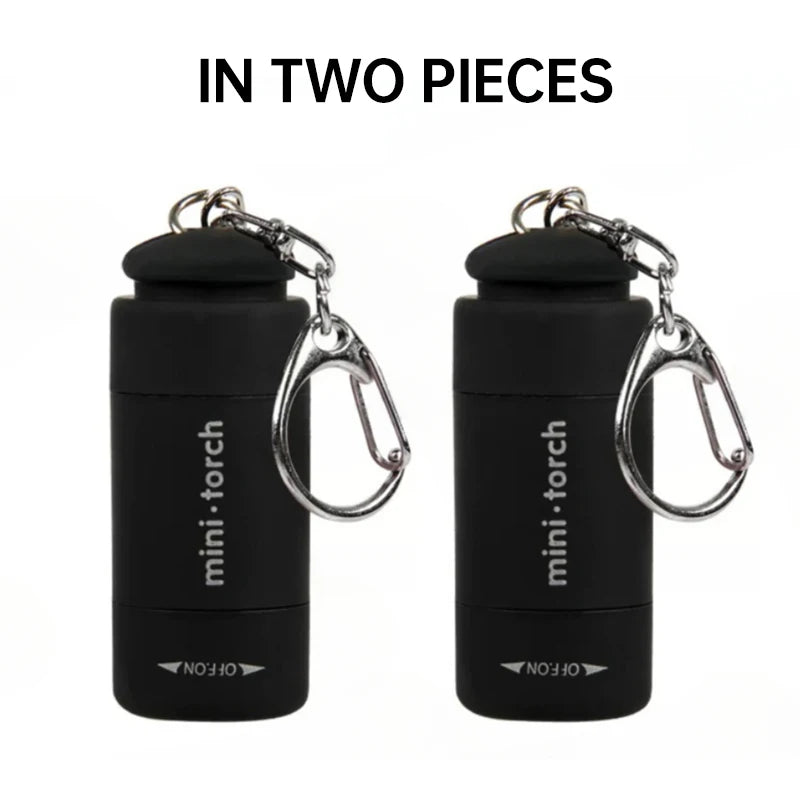 Survival Kit - Mini LED Keychain Flashlight – USB Rechargeable, Pocket Torch for Outdoor Camping, Hiking & Emergencies