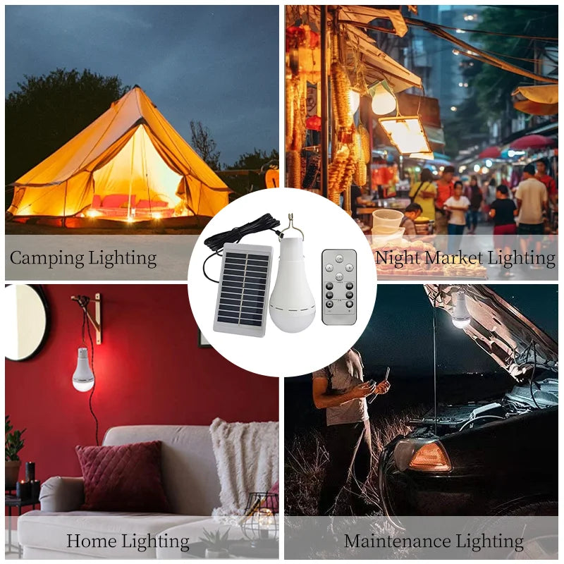 🔦Survival Kit - Hanging Solar Camping Light | IP68 Waterproof | USB + Solar Rechargeable | Outdoor Emergency Lamp Your Reliable Light Source for Camping, Hiking, Emergency & Outdoor Adventures!
