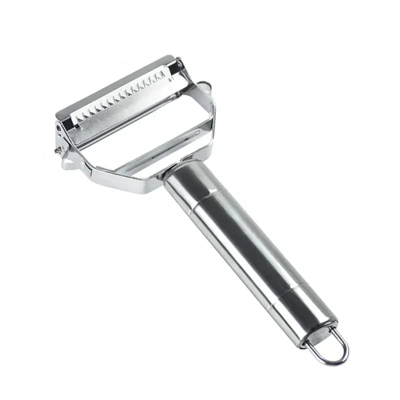 🥕 Multifunctional Stainless Steel Kitchen Peeler – Durable 2-in-1 Vegetable & Fruit Slicer, Julienne Grater for Potato, Carrot & Cucumber