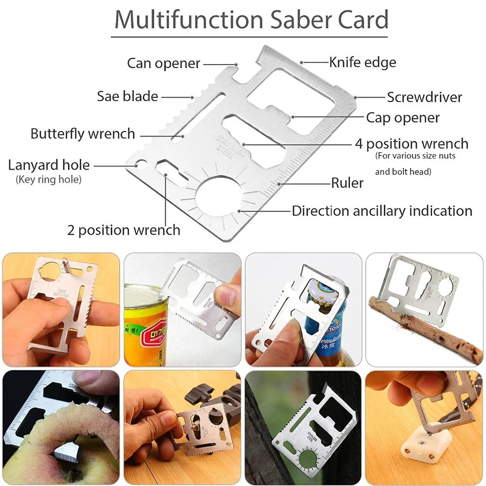 Survival Kit - Multifunction Survival Gear Kit – Tactical Emergency Tools for Camping, Hiking, and Outdoor Adventures