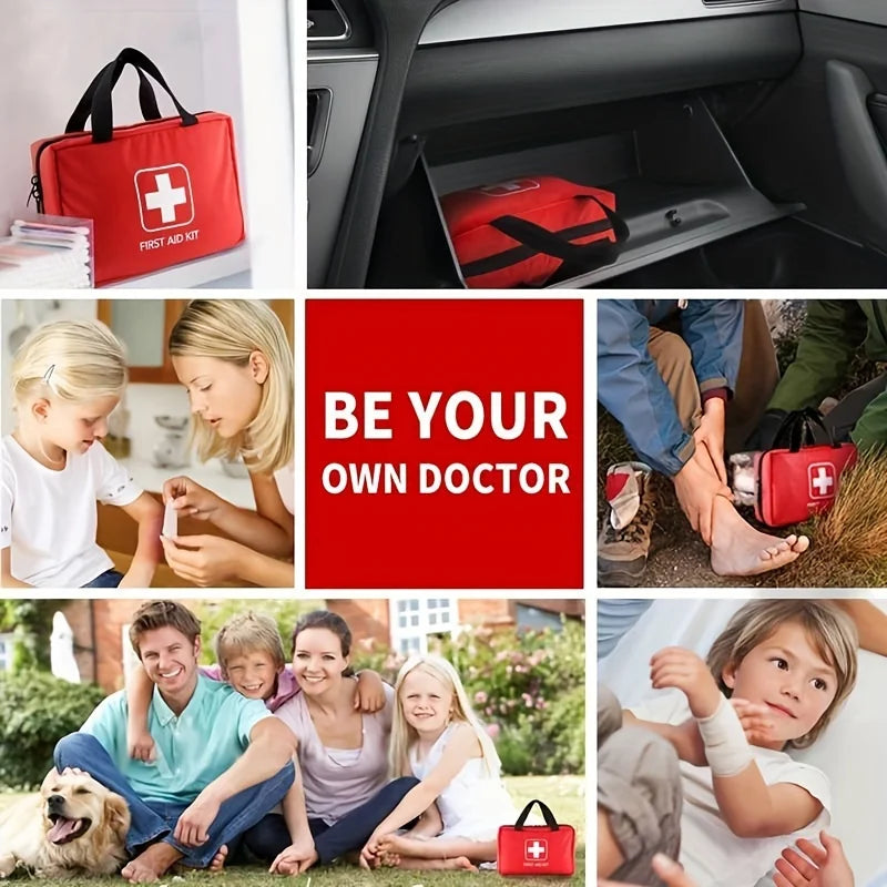 Survival Kit - Emergency Medical First Aid Kit – Portable Survival Bag for Home, Hiking, and Camping Equipment