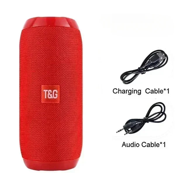 Portable Wireless Bluetooth Speaker – Outdoor Waterproof Subwoofer with Stereo Surround, FM Radio, TF Card Support