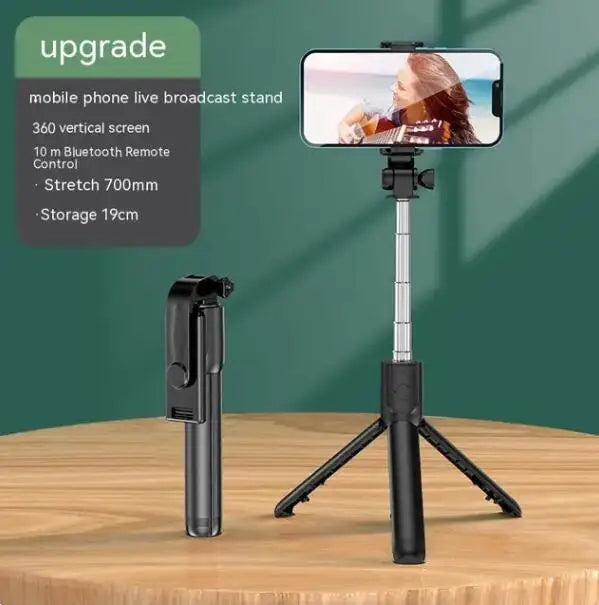 FGCLSY Bluetooth Selfie Stick with Remote Shutter & Fill Light – Mini Tripod Phone Holder for iPhone, Samsung, Xiaomi, and Android Devices
