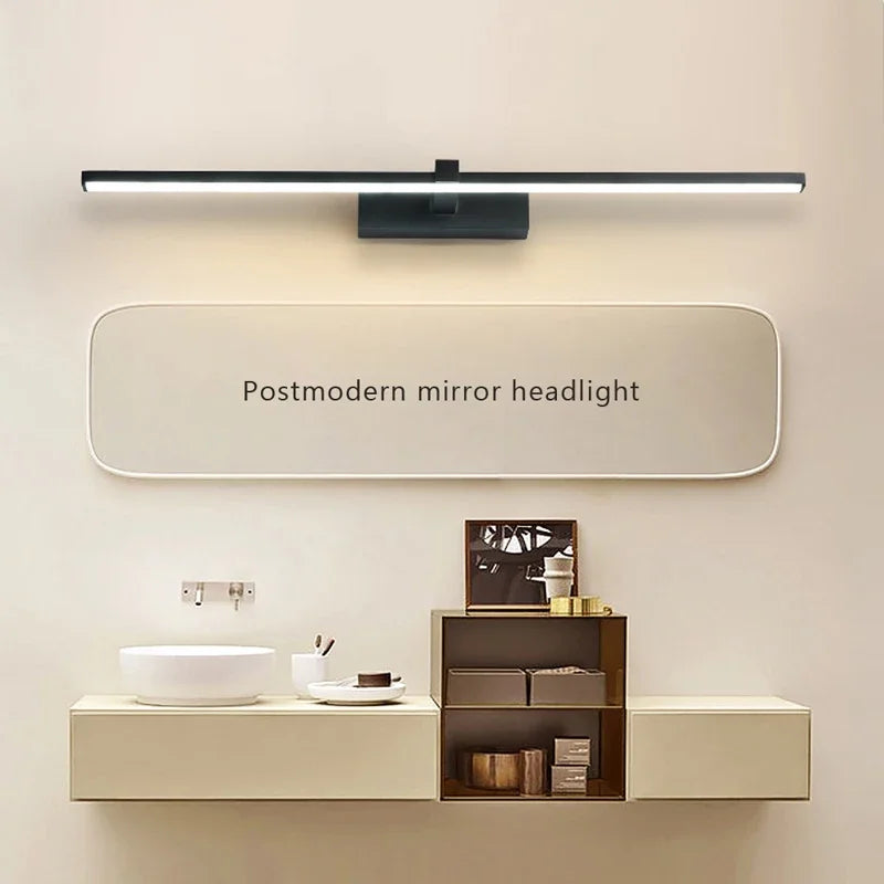 ✨ Modern LED Wall Light – 3 Color Modes | Aluminum Bathroom Mirror Lamp | Makeup & Vanity Line Light