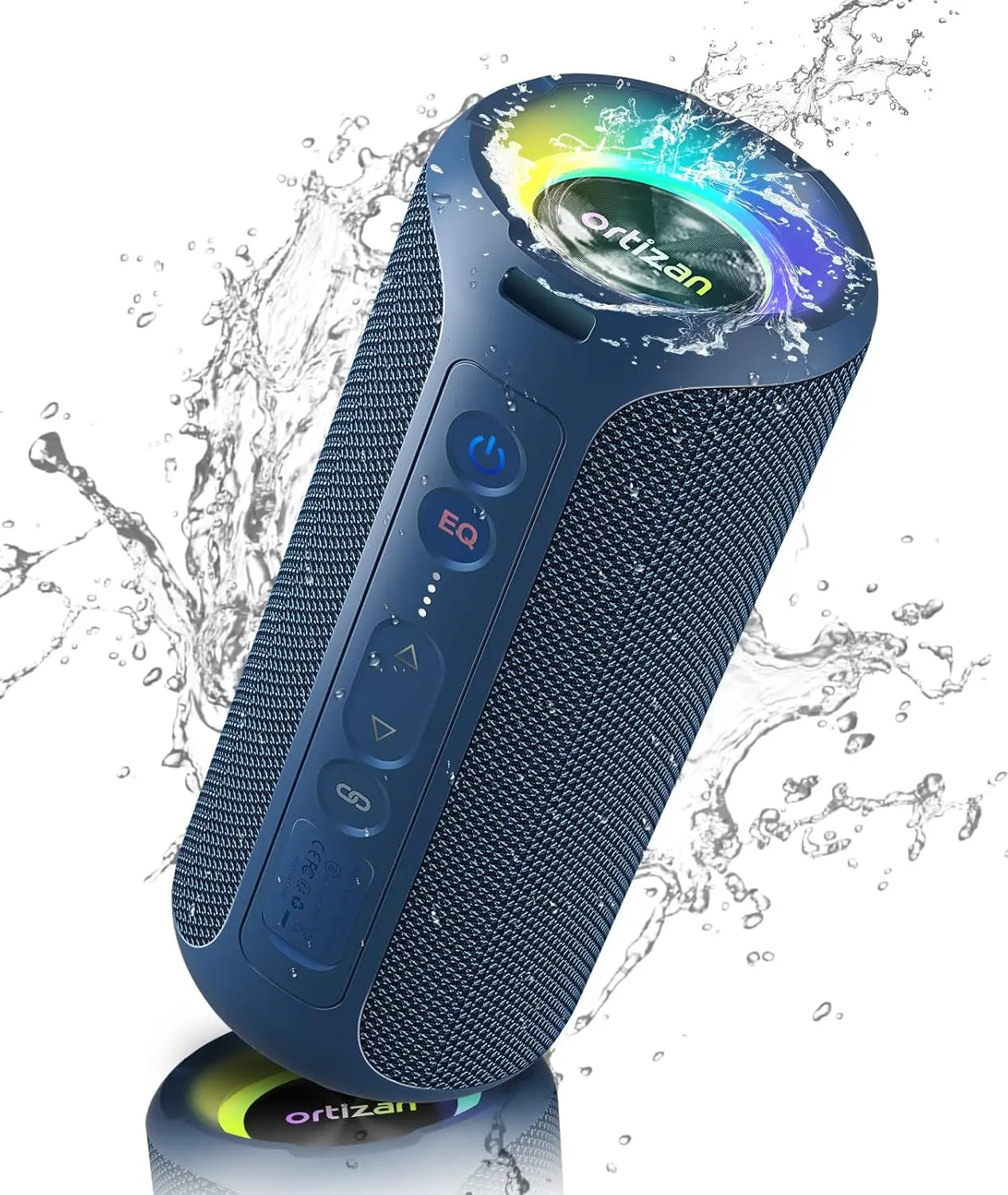 Ortizan 40W Outdoor Bluetooth Speaker – IPX7 Waterproof, 30 Hours Battery, Deep Bass, Bluetooth 5.3 for Travel & Shower