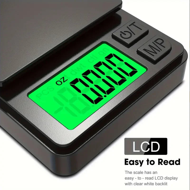 ⚖️ Precision Pocket Scale – 1000g x 0.1g Digital Mini Scale for Jewelry, Food, Grains & More