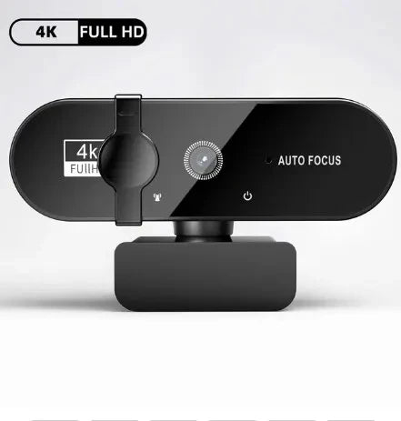 🎥 4K 2K 1080P Webcam with Microphone – Auto Focus USB Mini Camera for PC/Laptop, Full HD 30FPS for Video Calls & Streaming