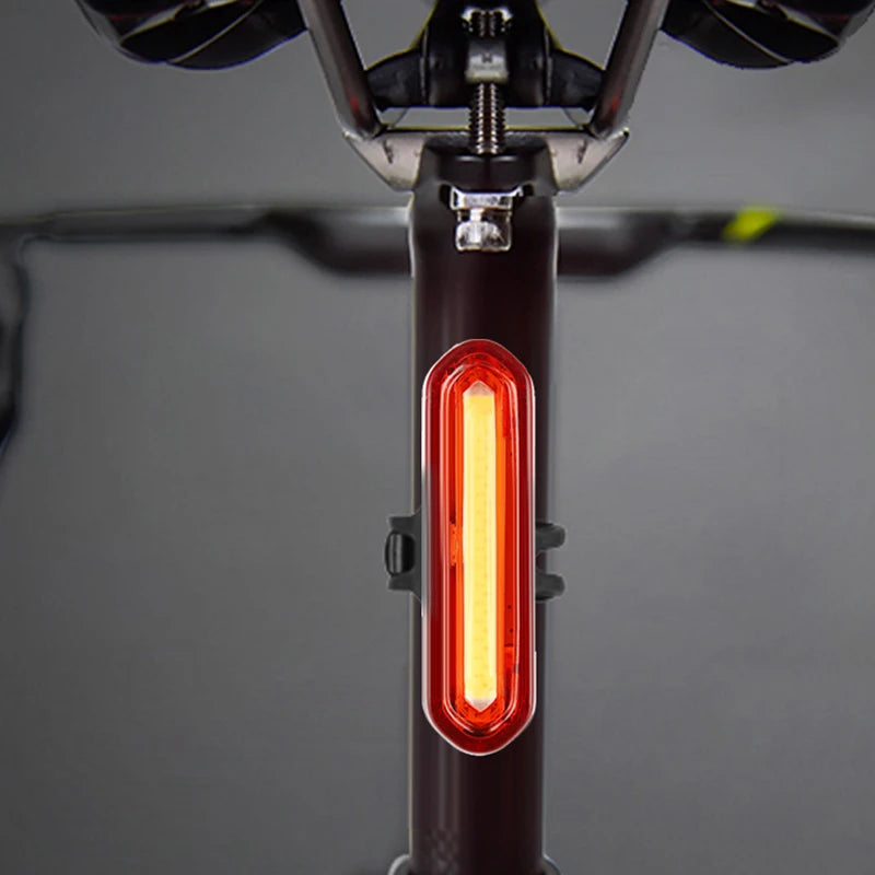 🚴♂️ USB Rechargeable Cycling Tail Light – Bright LED Warning Rear Lamp for Mountain & Outdoor Bike Accessories