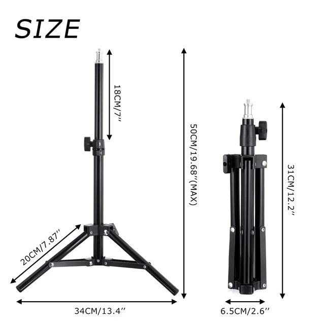 💡📸 LED Selfie Ring Light Kit – USB Remote | Phone Holder | Tripod Stand for YouTube, TikTok, Live Streaming