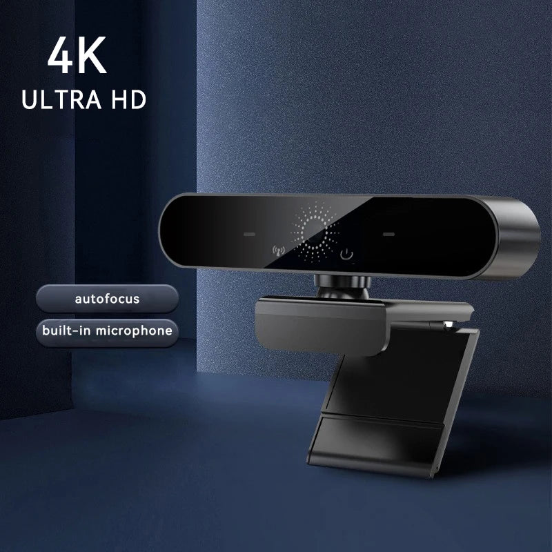 📹 4K USB Webcam with Microphone & Autofocus – 2K/1080P PC Camera for Live Streaming & Video Calling