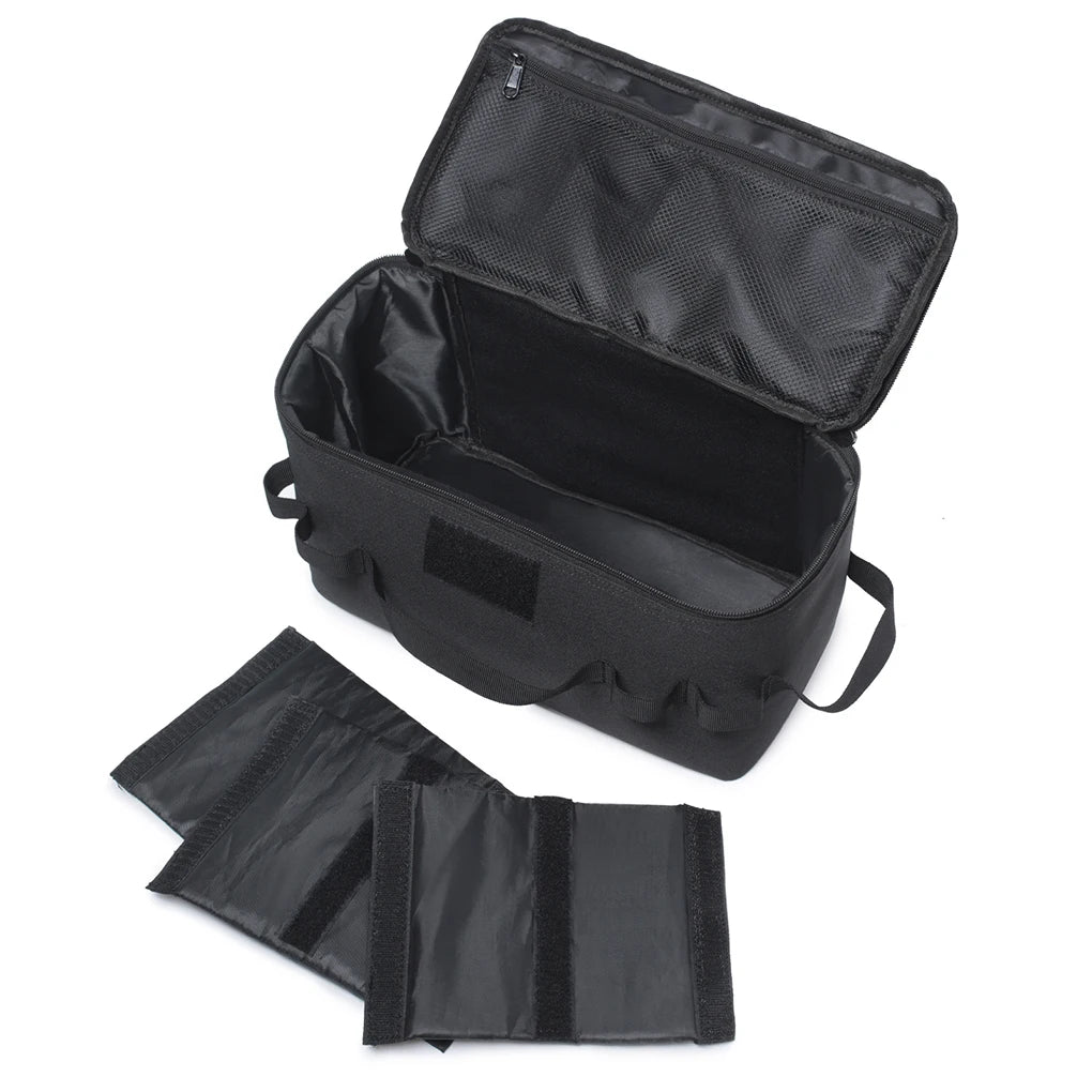 Large Capacity Camping Storage Bag – Gas Tank, Ground Nail & Cookware Organizer for Outdoor Picnic Use