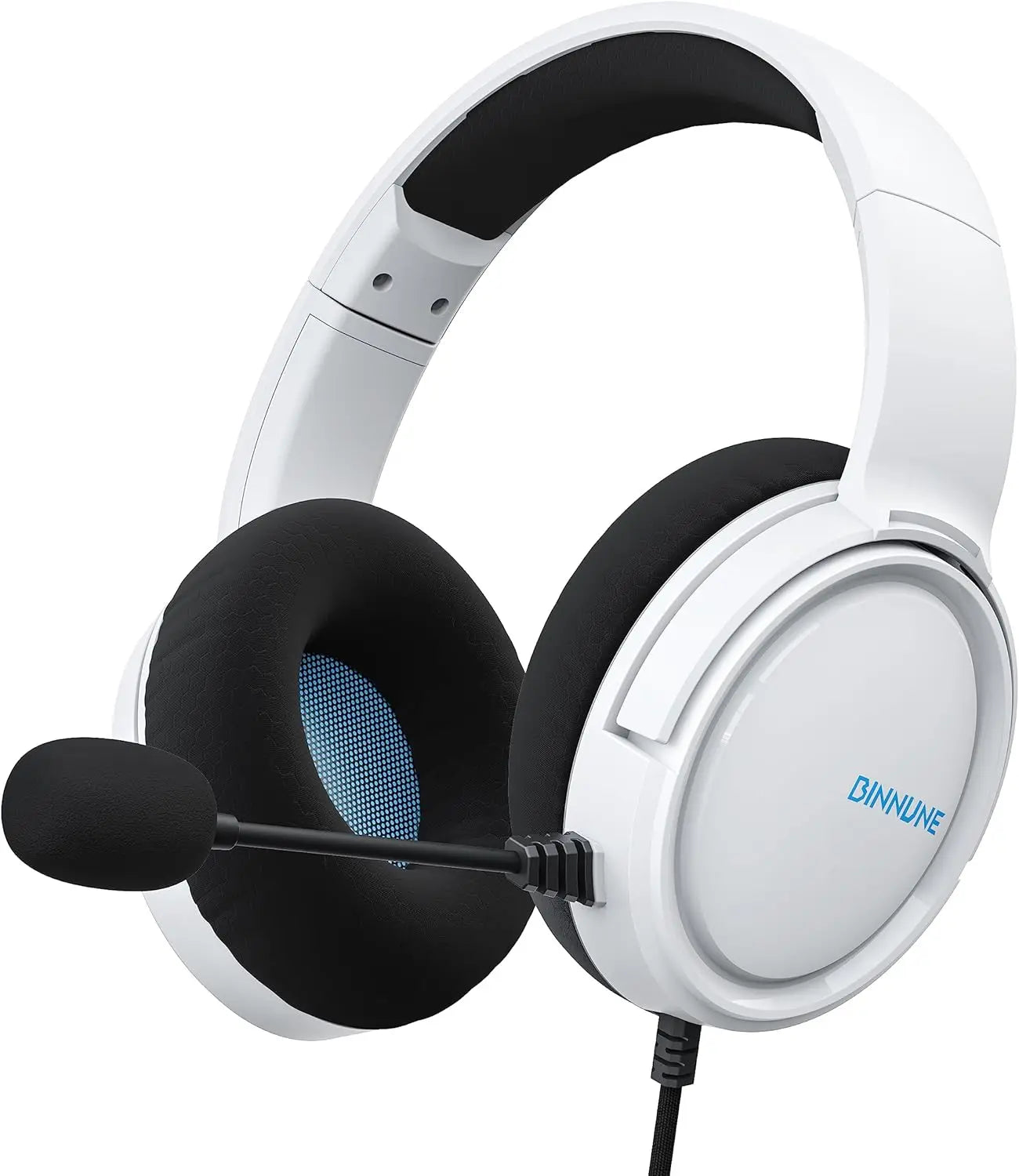 🎧 BINNUNE Wired Over-Ear Gaming Headset with Microphone for PC, PS5, PS4, Xbox One & Switch