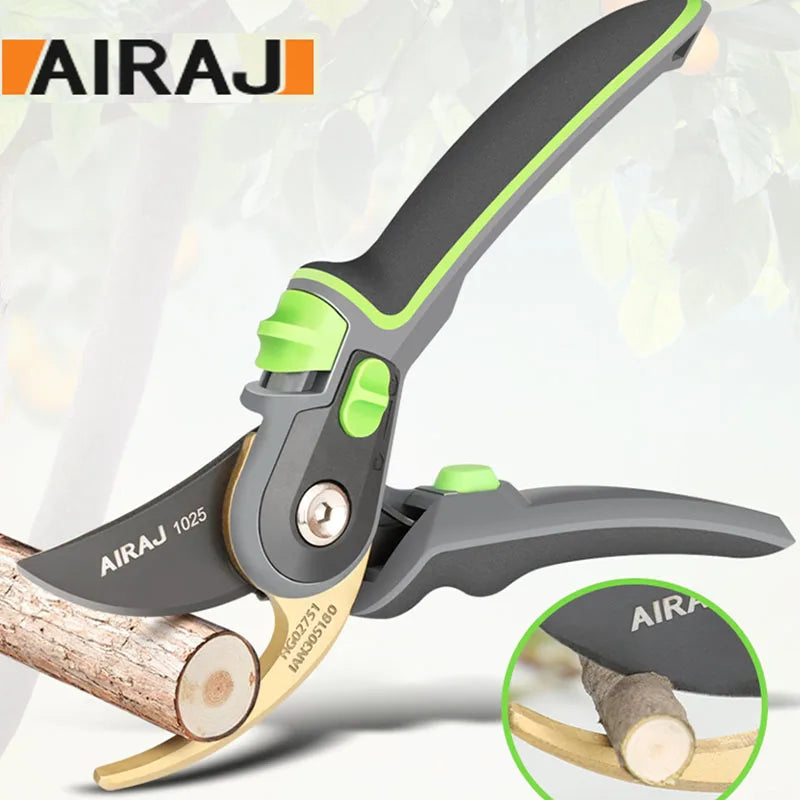 🌱 AIRAJ Garden Pruning Shears & Folding Saw Set Horticulture Tools for Shrub Trimming, Orchard Maintenance & Landscaping