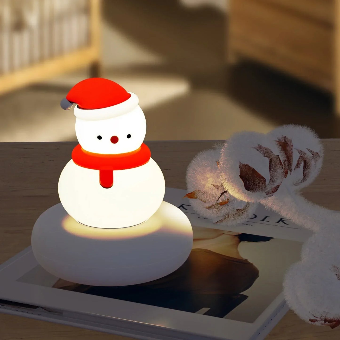 🐻 Cute Animal LED Night Light – USB Rechargeable | 3-Level Dimming | Nursery Lamp for Baby, Toddler, Breastfeeding